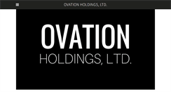 Desktop Screenshot of ovationholdings.com