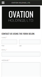 Mobile Screenshot of ovationholdings.com